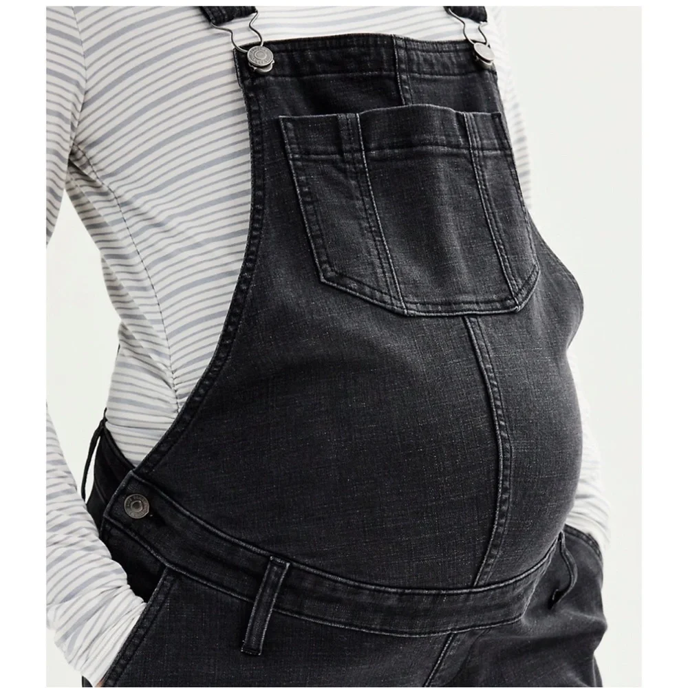 NWT Maternity Sonoma Denim Overalls Black Size XL, XXL - Picture 6 of 6